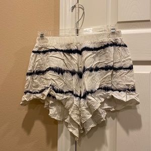 Blue Blush rayon shorts